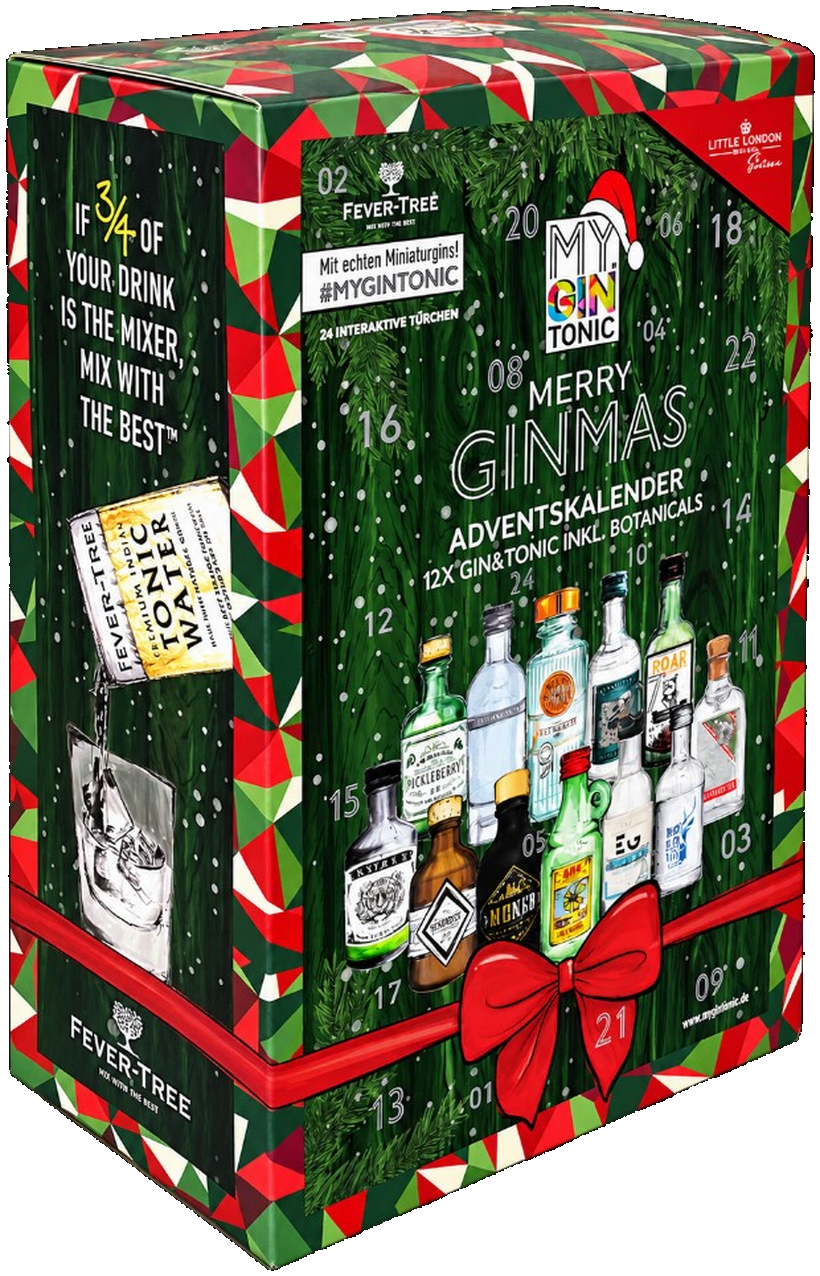 Merry Ginmas Adventskalender Grün-Edition